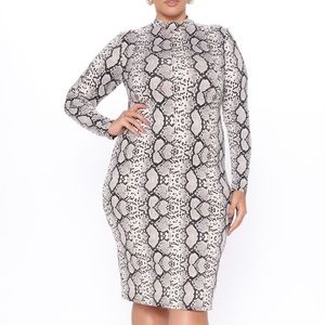 Snake print dress by FN